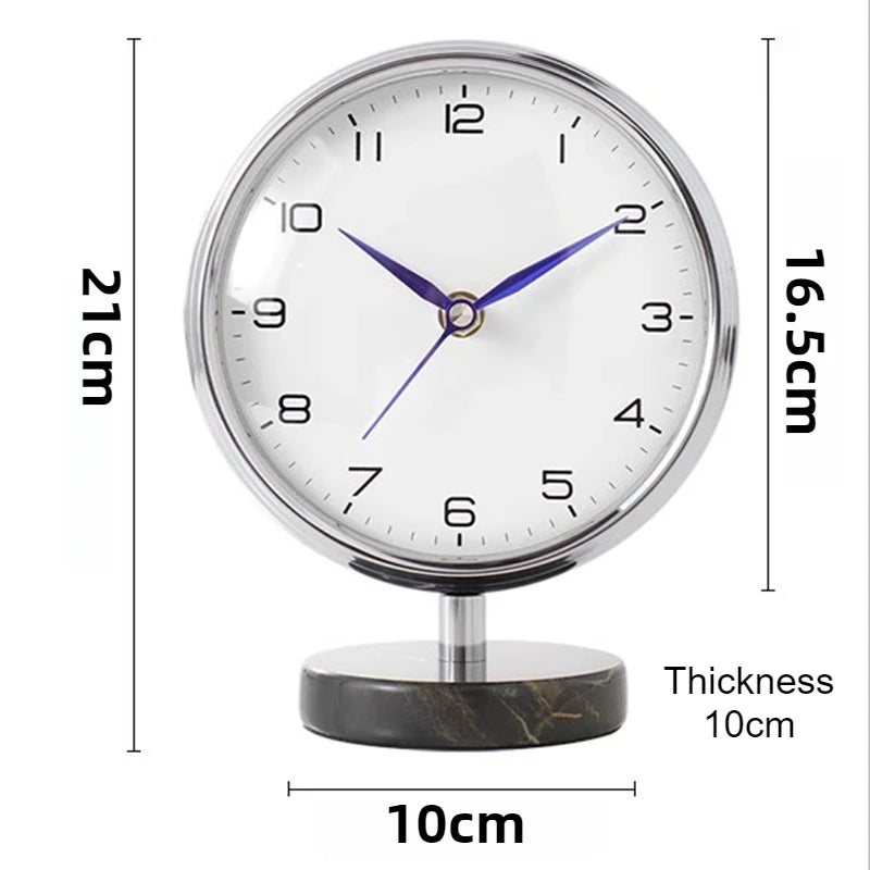 Living Room Table Clock Modern Silent Desk Watch Bedside Tabletop Clocks Luxury Desktop Watches Table Decoration Accessories